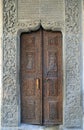 Door at Stavropoleos Church in Bucharest Romania Royalty Free Stock Photo